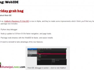树莓派原创开发环境——WebIDE